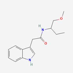 molecular formula C15H20N2O2 B7564637 2-(1H-indol-3-yl)-N-(1-methoxybutan-2-yl)acetamide 