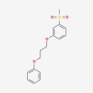 molecular formula C16H18O4S B7564655 1-Methylsulfonyl-3-(3-phenoxypropoxy)benzene 