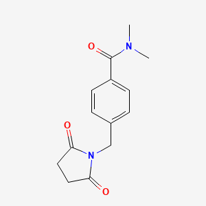 4-[(2,5-dioxopyrrolidin-1-yl)methyl]-N,N-dimethylbenzamide