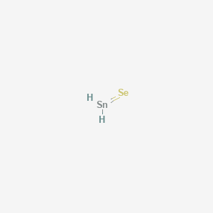 molecular formula SnSe<br>SeSn B075647 Tin selenide (SnSe) CAS No. 1315-06-6