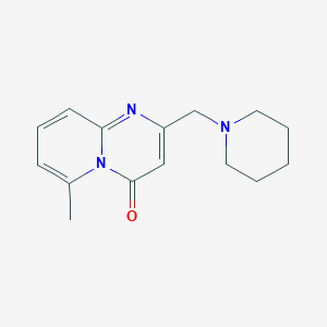 molecular formula C15H19N3O B7564728 6-Methyl-2-(piperidin-1-ylmethyl)pyrido[1,2-a]pyrimidin-4-one 