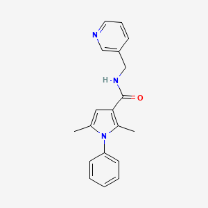 2,5-dimethyl-1-phenyl-N-(pyridin-3-ylmethyl)pyrrole-3-carboxamide