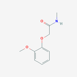 molecular formula C10H13NO3 B7564790 2-(2-methoxyphenoxy)-N-methylacetamide 