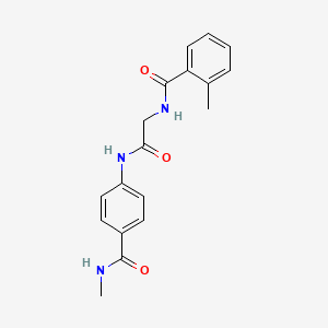 2-methyl-N-[2-[4-(methylcarbamoyl)anilino]-2-oxoethyl]benzamide