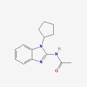 N-(1-cyclopentylbenzimidazol-2-yl)acetamide