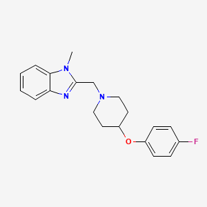 2-[[4-(4-Fluorophenoxy)piperidin-1-yl]methyl]-1-methylbenzimidazole