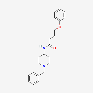 molecular formula C22H28N2O2 B7564895 N-(1-benzylpiperidin-4-yl)-4-phenoxybutanamide 