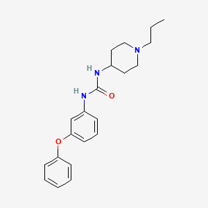 molecular formula C21H27N3O2 B7564913 1-(3-Phenoxyphenyl)-3-(1-propylpiperidin-4-yl)urea 