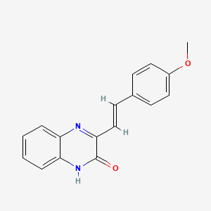 3-[(E)-2-(4-methoxyphenyl)ethenyl]-1H-quinoxalin-2-one