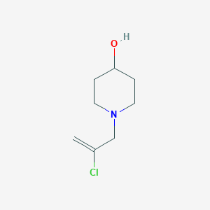 molecular formula C8H14ClNO B7564957 1-(2-Chloroprop-2-enyl)piperidin-4-ol 