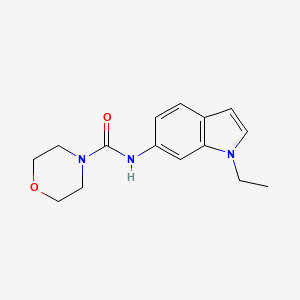 molecular formula C15H19N3O2 B7564975 N-(1-ethylindol-6-yl)morpholine-4-carboxamide 