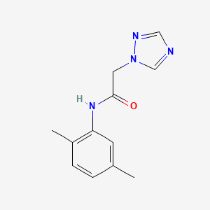 molecular formula C12H14N4O B7564983 N-(2,5-dimethylphenyl)-2-(1,2,4-triazol-1-yl)acetamide 