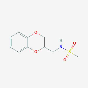 N-(2,3-dihydro-1,4-benzodioxin-3-ylmethyl)methanesulfonamide