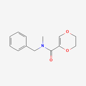 molecular formula C13H15NO3 B7565007 N-benzyl-N-methyl-2,3-dihydro-1,4-dioxine-5-carboxamide 