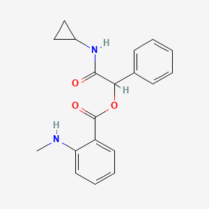 molecular formula C19H20N2O3 B7565015 [2-(Cyclopropylamino)-2-oxo-1-phenylethyl] 2-(methylamino)benzoate 