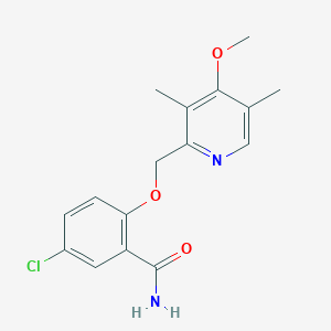 5-Chloro-2-[(4-methoxy-3,5-dimethylpyridin-2-yl)methoxy]benzamide