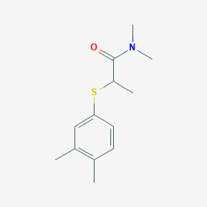 2-(3,4-dimethylphenyl)sulfanyl-N,N-dimethylpropanamide