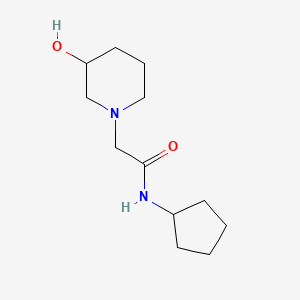 N-cyclopentyl-2-(3-hydroxypiperidin-1-yl)acetamide