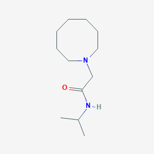 molecular formula C12H24N2O B7565084 2-(azocan-1-yl)-N-propan-2-ylacetamide 