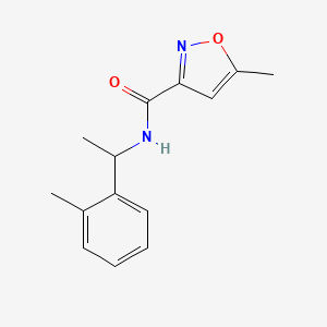 5-methyl-N-[1-(2-methylphenyl)ethyl]-1,2-oxazole-3-carboxamide