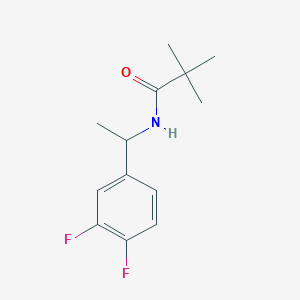 molecular formula C13H17F2NO B7565138 N-[1-(3,4-difluorophenyl)ethyl]-2,2-dimethylpropanamide 