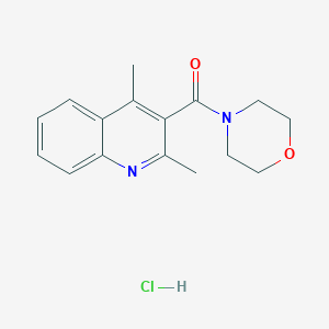 molecular formula C16H19ClN2O2 B7565147 (2,4-Dimethylquinolin-3-yl)-morpholin-4-ylmethanone;hydrochloride 