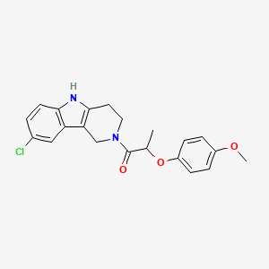 1-(8-Chloro-1,3,4,5-tetrahydropyrido[4,3-b]indol-2-yl)-2-(4-methoxyphenoxy)propan-1-one