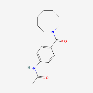molecular formula C16H22N2O2 B7565178 N-[4-(azocane-1-carbonyl)phenyl]acetamide 