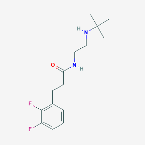 molecular formula C15H22F2N2O B7565230 N-[2-(tert-butylamino)ethyl]-3-(2,3-difluorophenyl)propanamide 