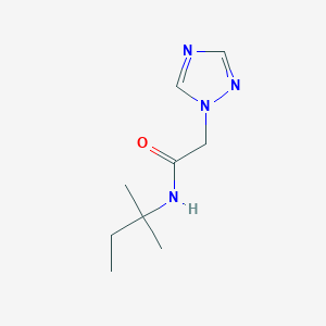 molecular formula C9H16N4O B7565266 N-(2-methylbutan-2-yl)-2-(1,2,4-triazol-1-yl)acetamide 