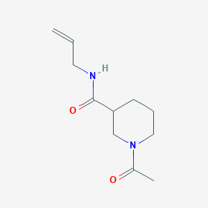 molecular formula C11H18N2O2 B7565289 1-acetyl-N-prop-2-enylpiperidine-3-carboxamide 