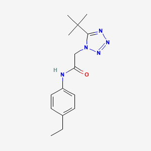 2-(5-tert-butyltetrazol-1-yl)-N-(4-ethylphenyl)acetamide