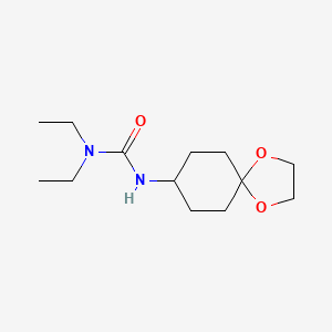 molecular formula C13H24N2O3 B7565315 3-(1,4-Dioxaspiro[4.5]decan-8-yl)-1,1-diethylurea 