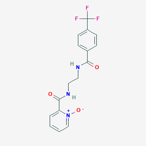 1-oxido-N-[2-[[4-(trifluoromethyl)benzoyl]amino]ethyl]pyridin-1-ium-2-carboxamide