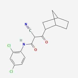 3-(2-bicyclo[2.2.1]heptanyl)-2-cyano-N-(2,4-dichlorophenyl)-3-oxopropanamide