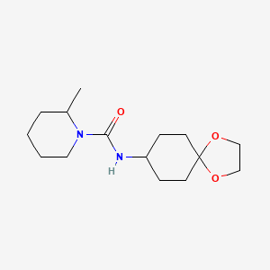 N-(1,4-dioxaspiro[4.5]decan-8-yl)-2-methylpiperidine-1-carboxamide