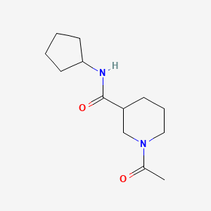 1-acetyl-N-cyclopentylpiperidine-3-carboxamide