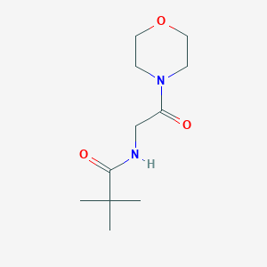 2,2-dimethyl-N-(2-morpholin-4-yl-2-oxoethyl)propanamide