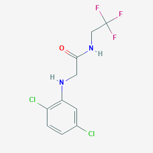 2-(2,5-dichloroanilino)-N-(2,2,2-trifluoroethyl)acetamide