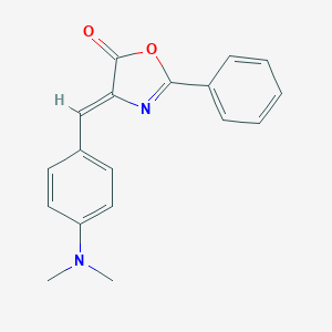 molecular formula C18H16N2O2 B075654 2-Oxazolin-5-one, 4-[p-(dimethylamino)benzylidene]-2-phenyl- CAS No. 1564-29-0