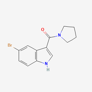 (5-bromo-1H-indol-3-yl)-pyrrolidin-1-ylmethanone