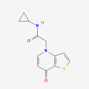 N-cyclopropyl-2-(7-oxothieno[3,2-b]pyridin-4-yl)acetamide