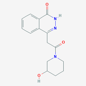 molecular formula C15H17N3O3 B7565453 4-[2-(3-hydroxypiperidin-1-yl)-2-oxoethyl]-2H-phthalazin-1-one 
