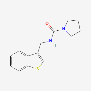 molecular formula C14H16N2OS B7565459 N-(1-benzothiophen-3-ylmethyl)pyrrolidine-1-carboxamide 