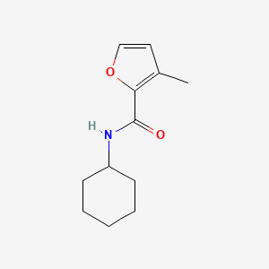 molecular formula C12H17NO2 B7565483 N-cyclohexyl-3-methylfuran-2-carboxamide 