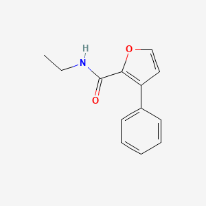 molecular formula C13H13NO2 B7565493 N-ethyl-3-phenylfuran-2-carboxamide 