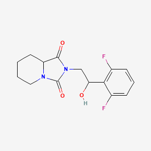 2-[2-(2,6-difluorophenyl)-2-hydroxyethyl]-6,7,8,8a-tetrahydro-5H-imidazo[1,5-a]pyridine-1,3-dione