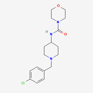 N-[1-[(4-chlorophenyl)methyl]piperidin-4-yl]morpholine-4-carboxamide