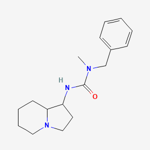 3-(1,2,3,5,6,7,8,8a-Octahydroindolizin-1-yl)-1-benzyl-1-methylurea