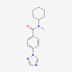 N-cyclohexyl-N-methyl-4-(1,2,4-triazol-1-yl)benzamide